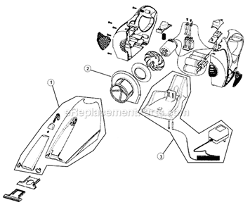 Page A Diagram and Parts List for M0890  Dirt Devil Hand Vacuum